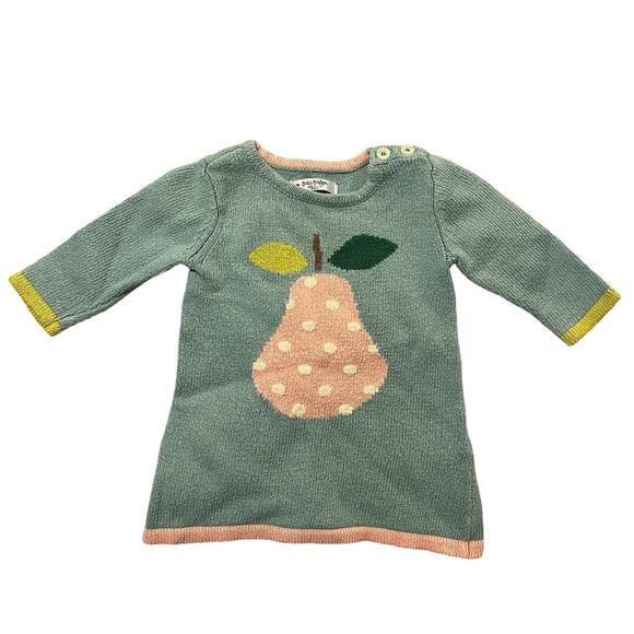 Baby Boden Other - 🍐 🍂 Baby Boden 3-6 months pear sweater dress